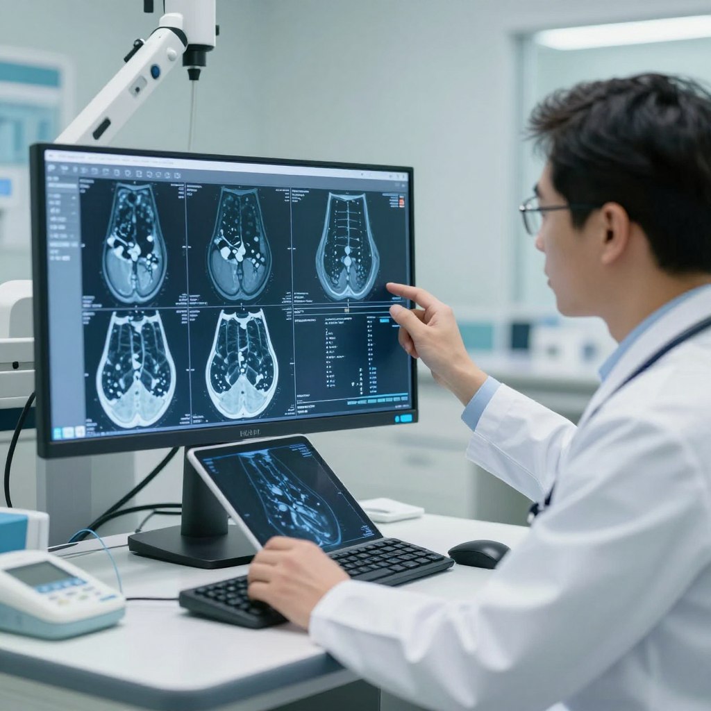 Intelligence artificielle analysant des images médicales pour aide au diagnostic