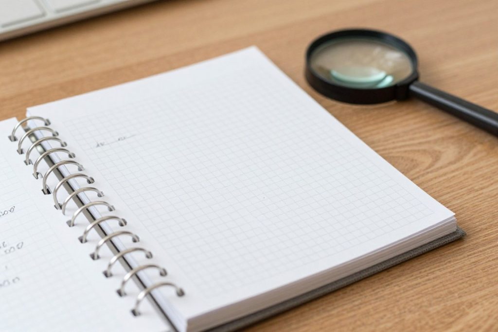 Dossier d'investigation et notes méthodologiques sur une table de travail